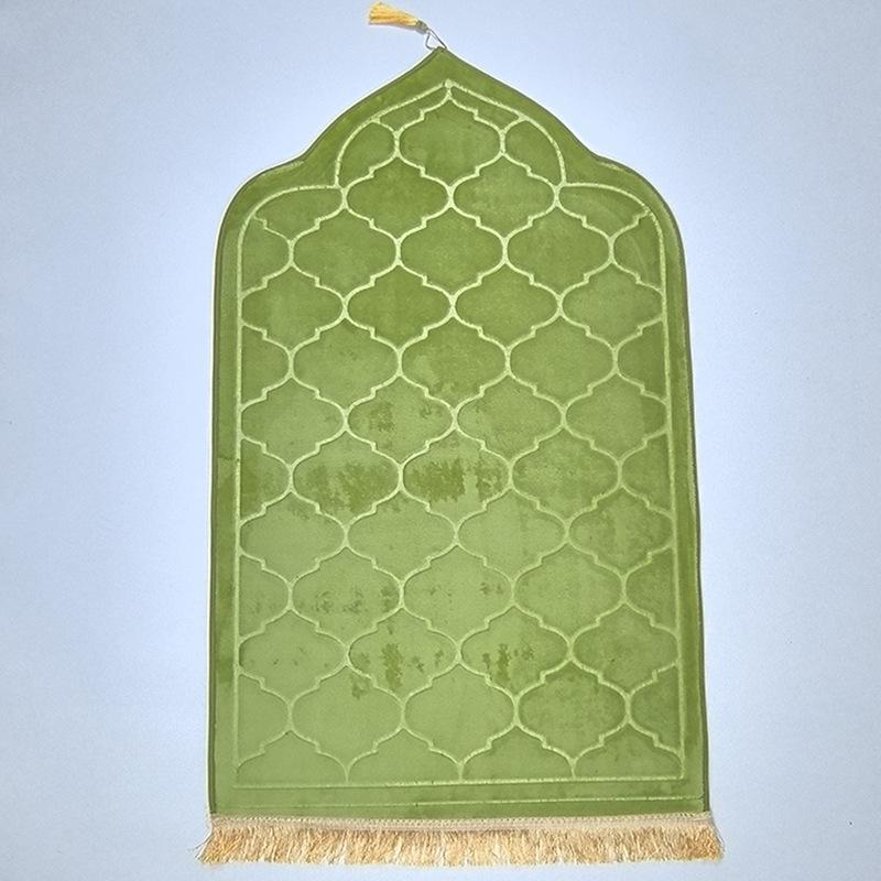 Irregular Embossed Flannel Prayer Mat - Thickened Short Pile Sponge Carpet