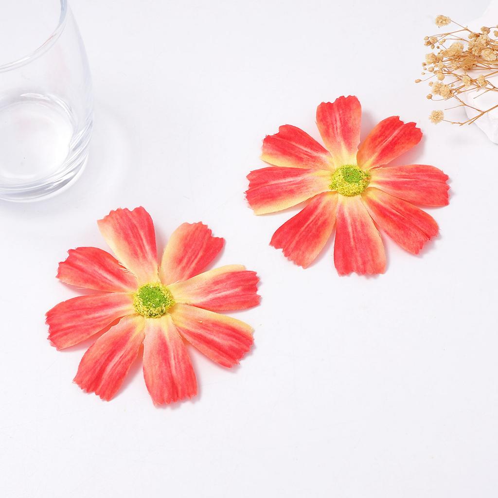 Exaggerated, simple and fashionable vacation fabric faux flower large flower stud earrings romantic and versatile stud earrings