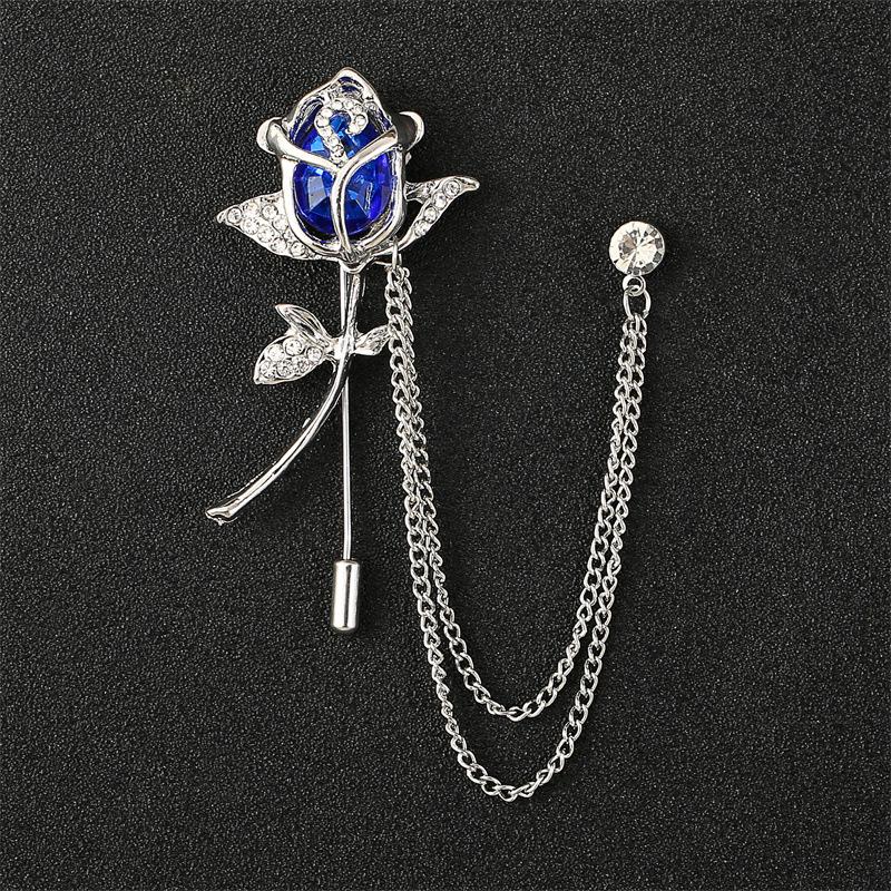 

Модная мужская брошь в виде головы волка с кисточками и короной, аксессуары в виде самолета