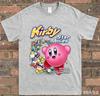 Latest Adult and Childrens Star Kirby Retro Game Classic Character Family Photo Fun Creative Loose Cotton Short Sleeve