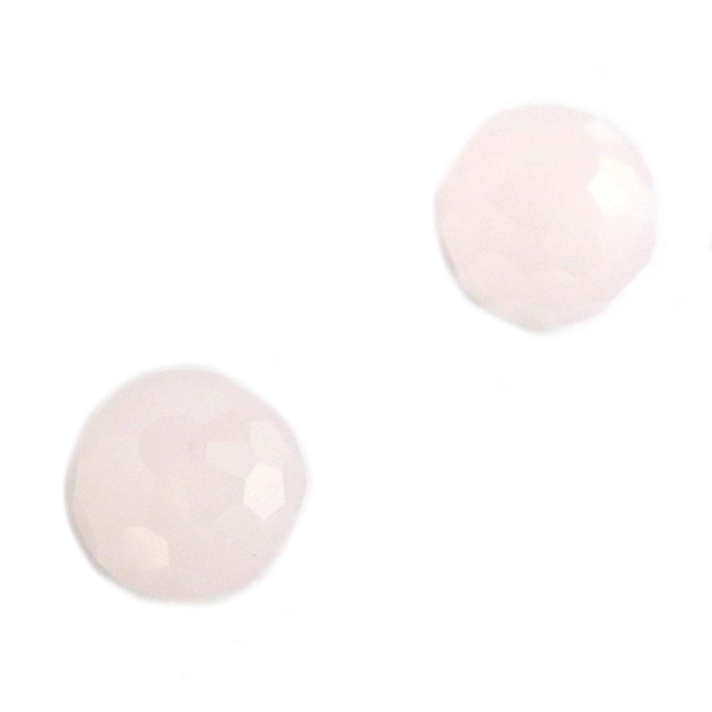 Les Trésors De Lily [N6883] - Pink 'Crystal Balls' Silver Earrings - 6 Mm