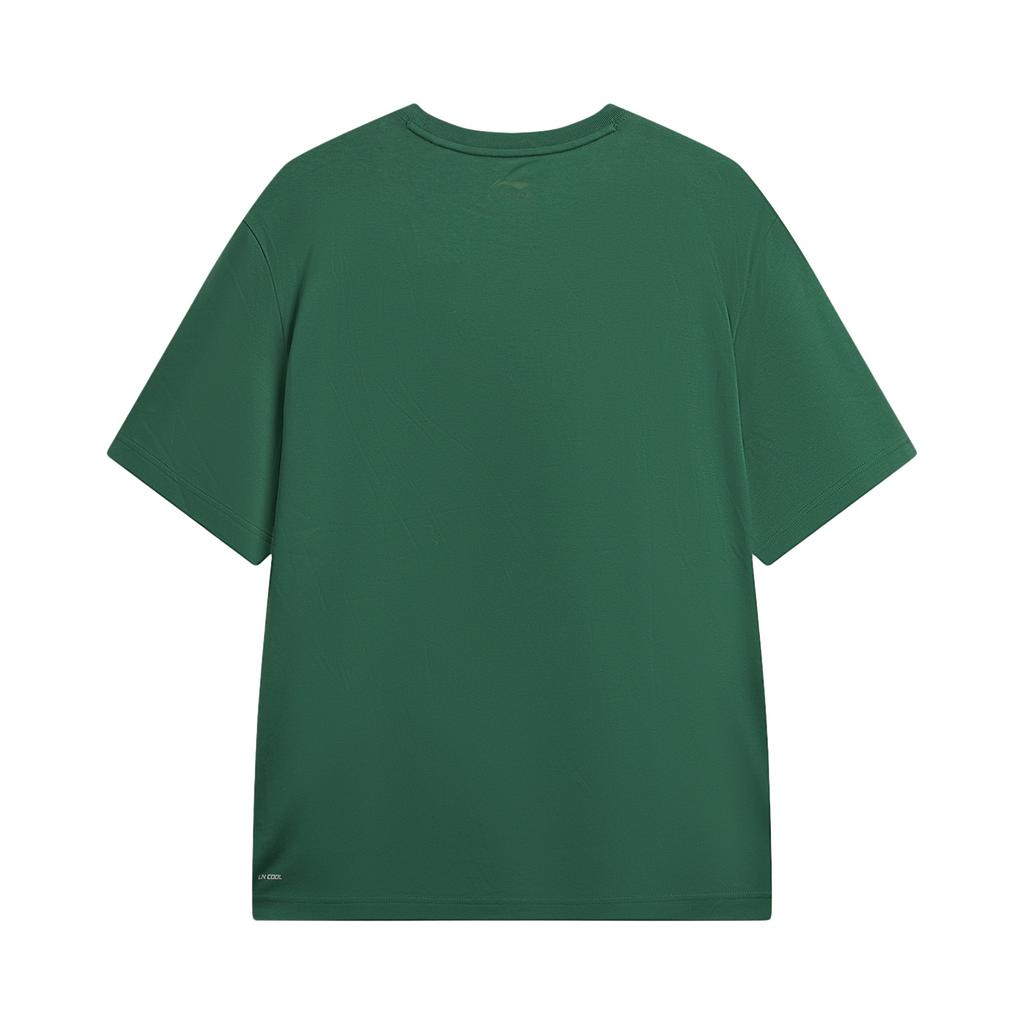 Li Ning Sports Lifestyle Series Round Neck Logo Embroidered T-Shirt Unisex Tops ATSW283-8