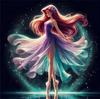 Disney 5D Diamond Painting Dancing Princesses Cross Stitch Mosaic Kit Home Decoration Wall Sticker DIY Handmade Gift