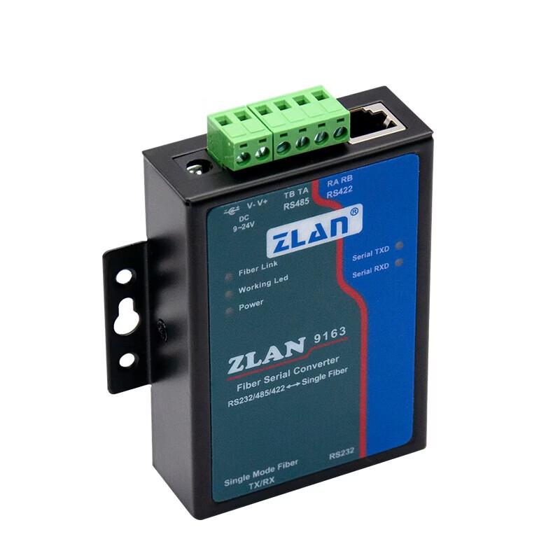 ZLAN ZL9163-5 Industrial RS485/232/422 To Fiber Converter