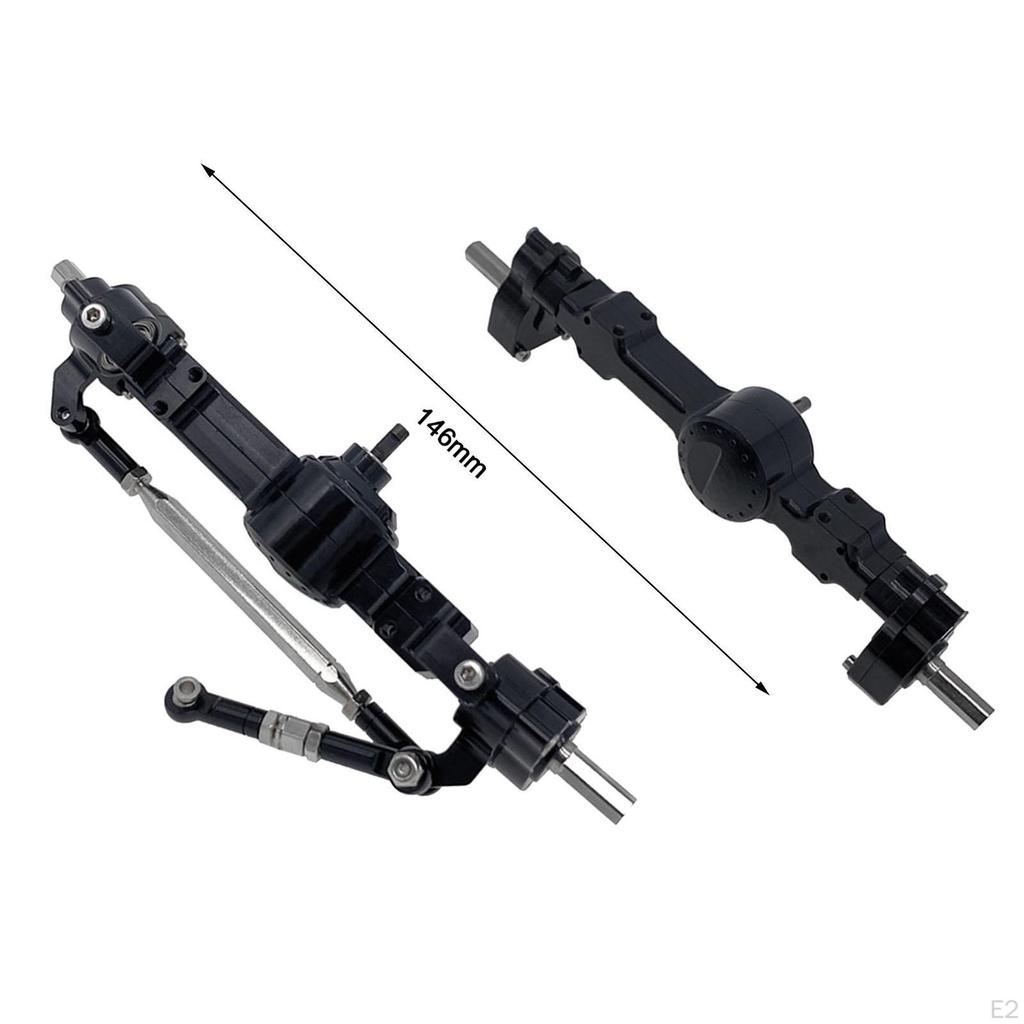 Aluminum Front And Rear Axle Set for 1:12 Scale RC Vehicles