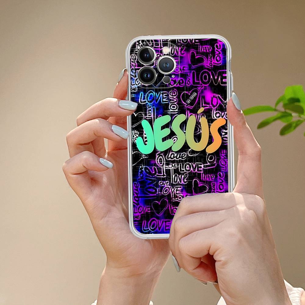 Verse Of The Christian Bible Jesus Phone Case For IPhone 17 16 15 Plus 14 13 Mini 12 11 Pro Max Soft Shell Cover