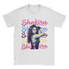 Funny Shakira Colorful Pop Art Portrait Design TShirts Unisex Round Neck Pure Cotton T Shirt Short Sleeve Tees Plus Size Clothes