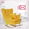 Gaja Rocking Chair, Scandinavian, Family Furniture, Yellow, Rocking Chair