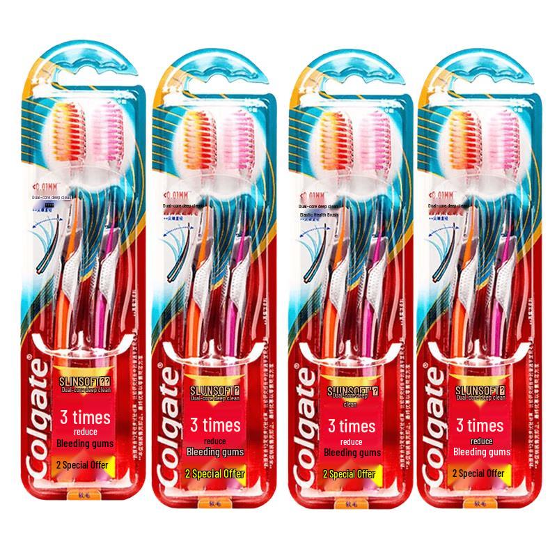 

Colgate Slim Dual Core Deep Clean Toothbrush, 8-Pack