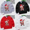 Kinder Entspannter Pullover Geschlechtsneutraler Pullover Shirts Pullover Pullover Lange Ärmel Festliche Pullover für 3-8J Kinder Weiß 90