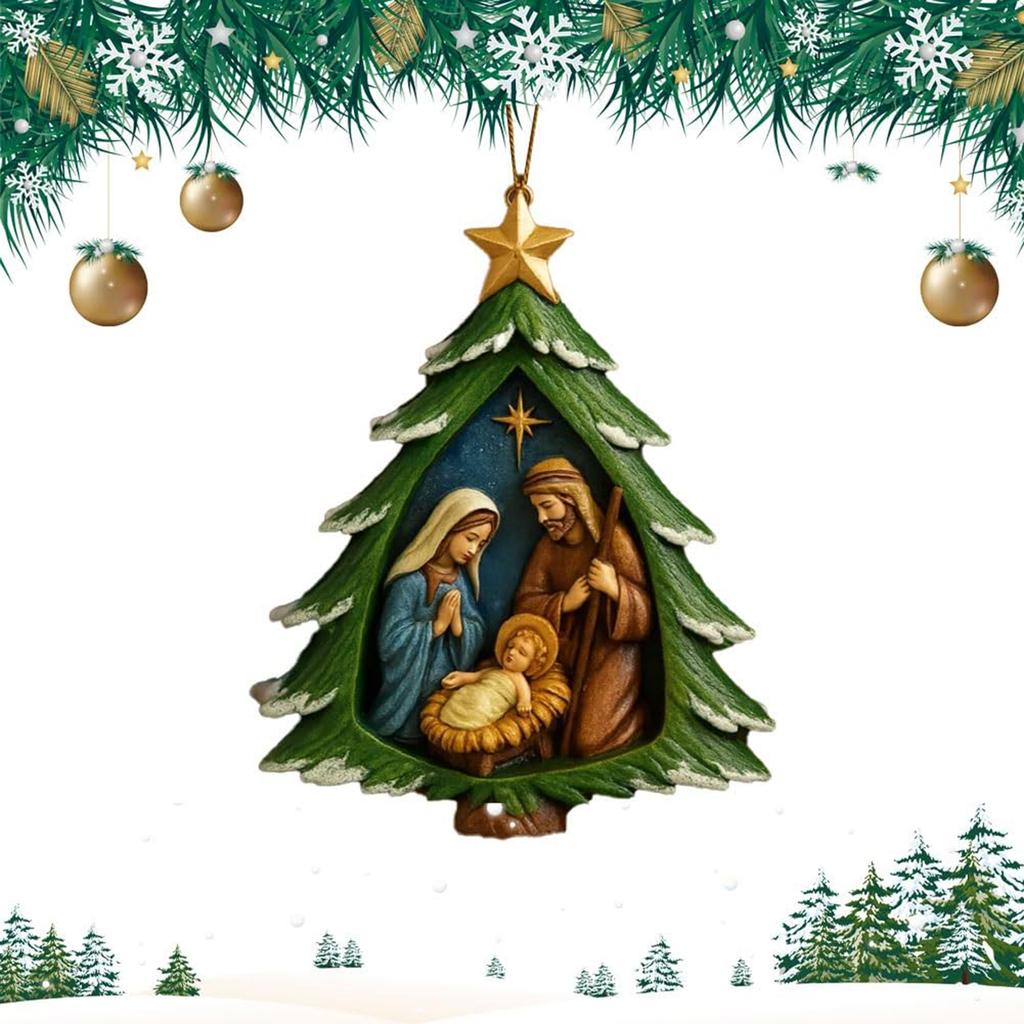 Nativity Christmas Tree Ornament