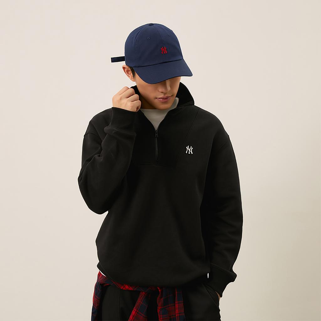 New MLB Basic Logo New York Yankees 24FW Sweatshirt Unisex Black 3AMTB0546-50BKS