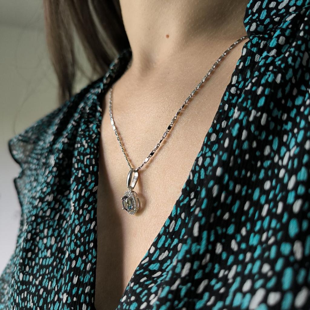 Серебряная подвеска с мистик топазом 2.37ct (2190288)