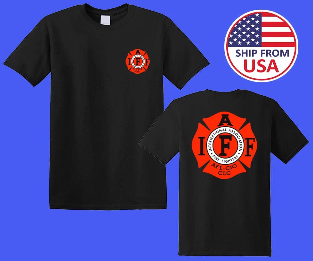 Fire Fighter International Association Men s Black Size S-5XL L