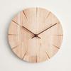 OuJieWang Creative Solid Wood Wall Clock, 30cm Diameter