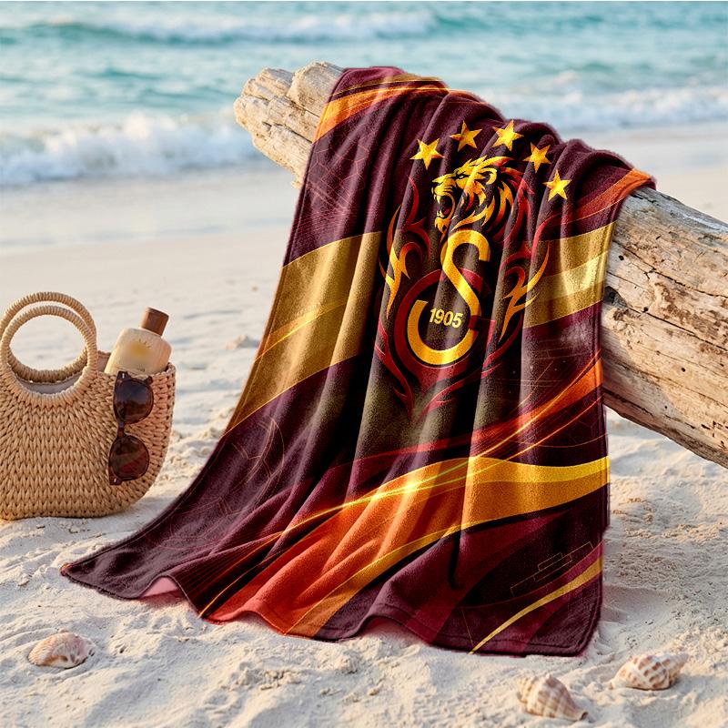 Galatasaray FC Druck Mikrofaser Strandtuch Schnelltrocknend Saugfähig Großes Handtuch für Strand Schwimmen Reisen