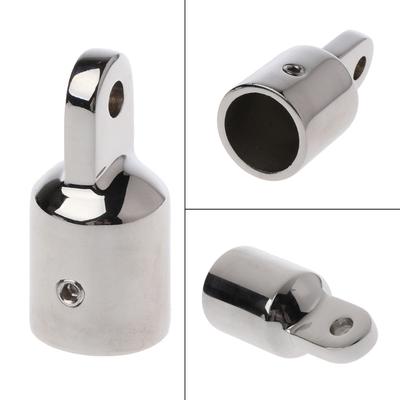 1 szt. Morska zaślepka do rurki ocznej do łodzi, stal nierdzewna 316, osprzęt montażowy do dachu Bimini, 20 mm/22 mm, zewnętrzna końcówka rurki ocznej do baldachimu