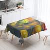 Abstract Art Food Illustration Tablecloth Oil-proof Tablecloth Waterproof Picnic Fabric Nordic Home Decoration