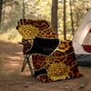 Leopard Glamour Blanket Personalized Name Flannel Blanket Soft Cozy Plush Throw for Sofa Bed Lightweight Home Décor