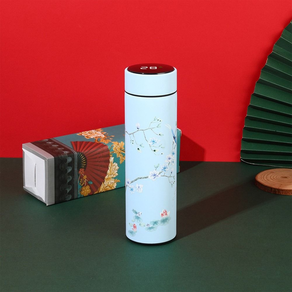 Water Bottle Vacuum Flasks Premium Travel  Mug Intelligent Temperature Display Chinese Style Cup