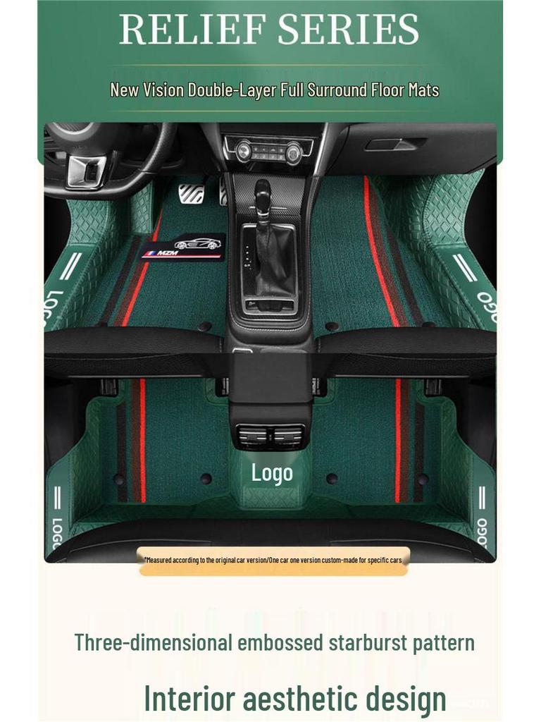 Universal Leather Car Floor Mats for All Models - Full Coverage Car Foot Pads