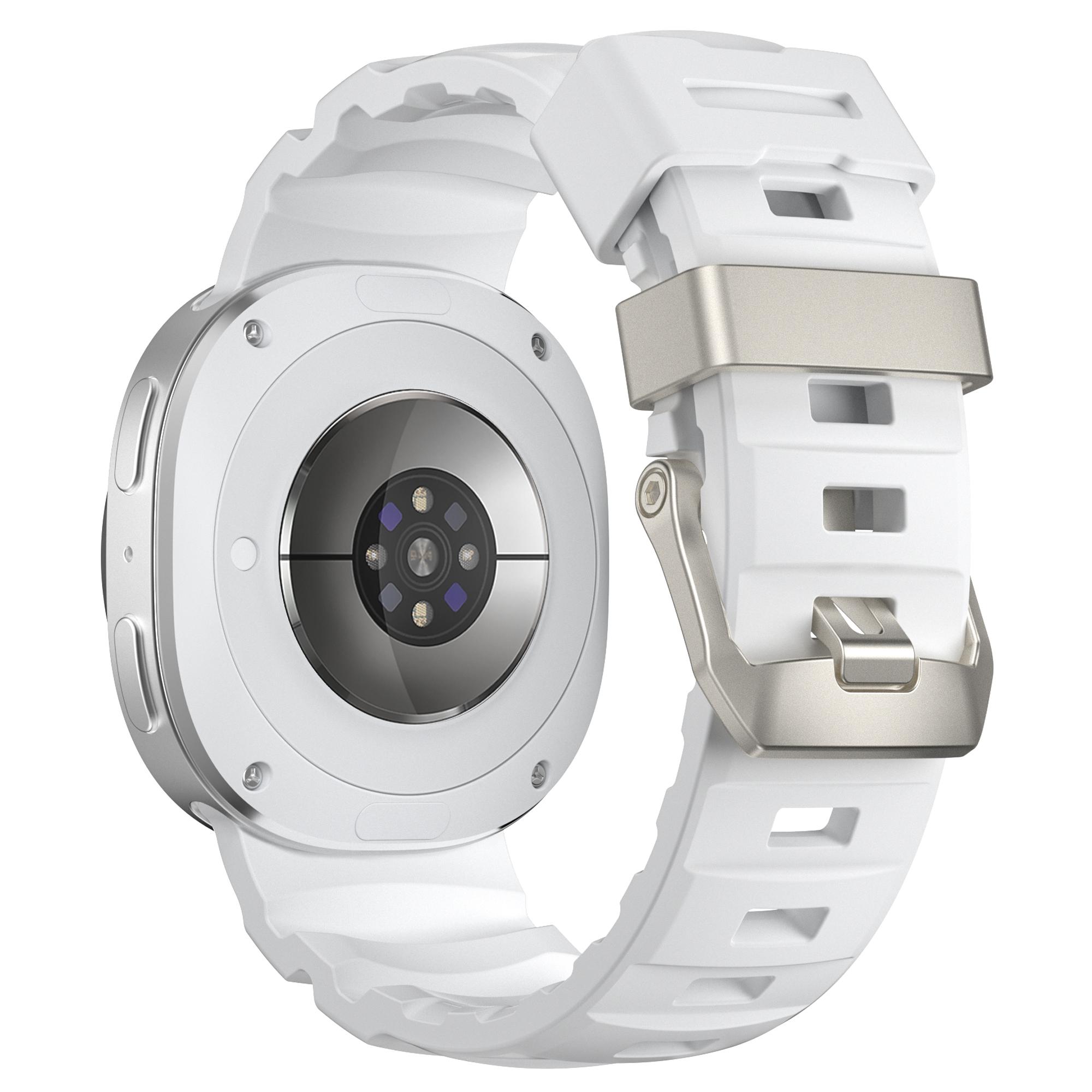 

Ремінець для Samsung Galaxy Watch8 Classic 46мм/Watch8 44мм/40мм Регульований Силіконовий Замінний Спортивний Ремінець White