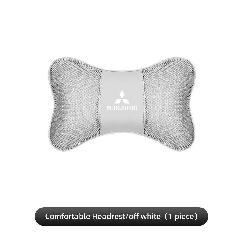 Keychain High-end Ice Silk Car Seat Headrest Memory Foam Comfort Pillow Auto Interior For Mitsubishi Eclipse ASX Colt I200 Star WM1