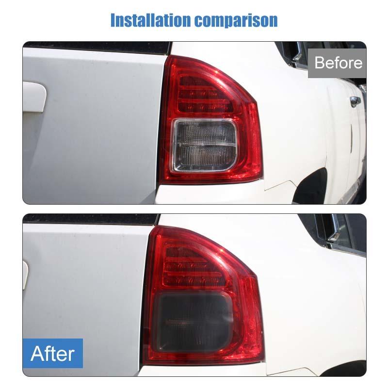 Taillight Protective Film Tail Light Decoration Cover Sticker For For Jeep Compass 2011-2016 PVC Exterior Accessoriess