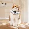 Lace Ruffle Cat Collar Collar, Elegant Pet Bandana Bib with Bow Knot, Retro Puppy Formal Neckwear Cute Princess for Cats Small Dogs Wedding