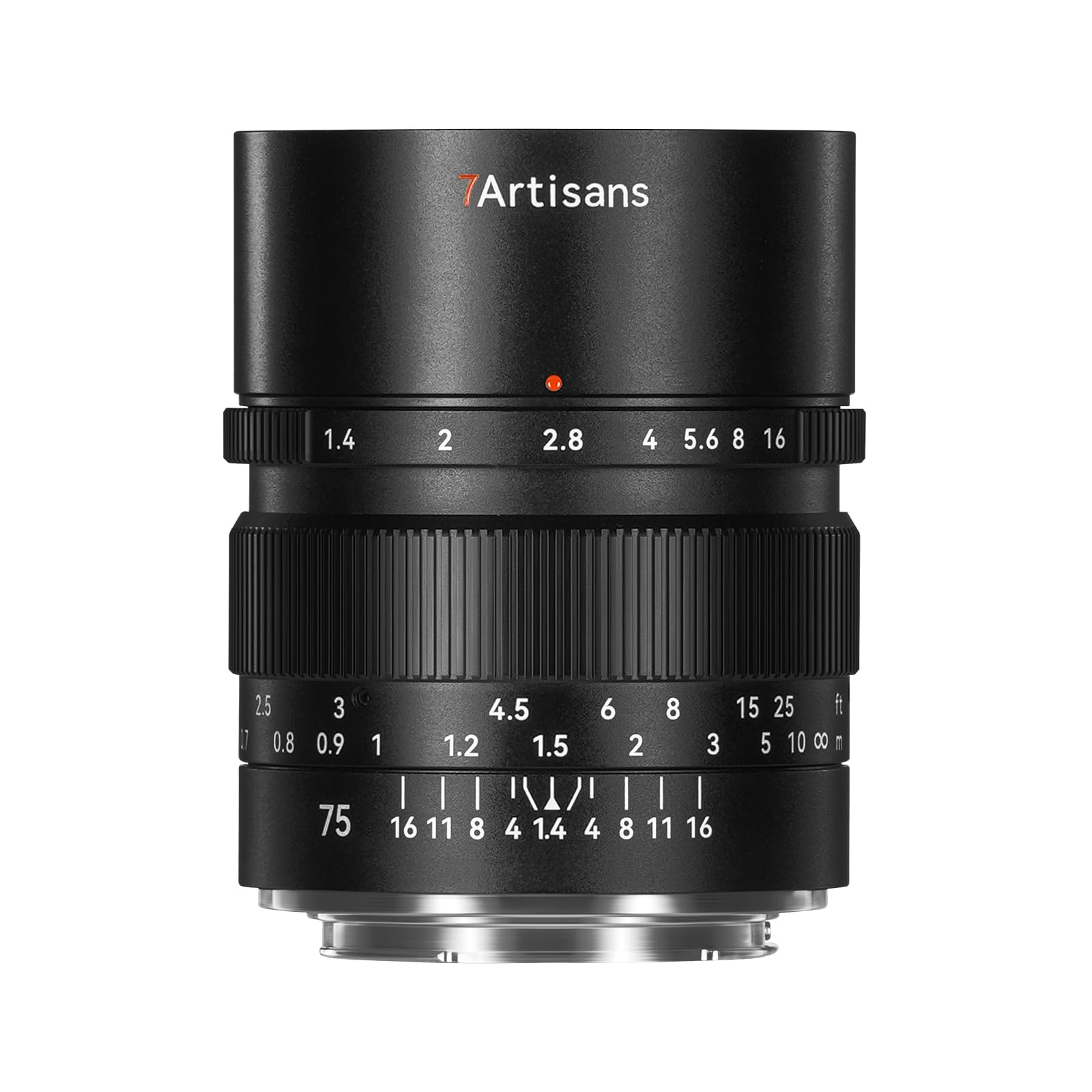 

7artisans MF 75mm Prime Lens Manual Lens with Large Bokeh Compatible with fp S5 and Ideal for Night Street and Cinematic Videos F1.4 L-Mount Lens,