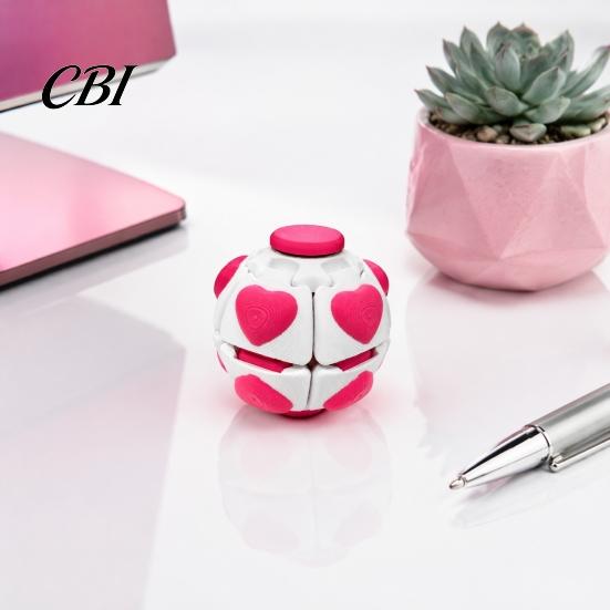 Relaxing Desk Toys 3D Printed Press Fidget Spinner, Push And Spin Ball for Smooth Rotation Toy Stress Anxiety Relief, Accessory Office, Home,