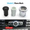 3PCS Car Console Radio CD Player Buttons ON Switch Cap Knob Cover For Benz A C E GLK GLA ML GL CLS W176 W246 W156 W204 W166 W218