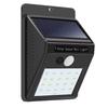 Solární nástěnné svítidlo zahrada 20LED pohybový senzor PIR+světlo IP65 L25100
