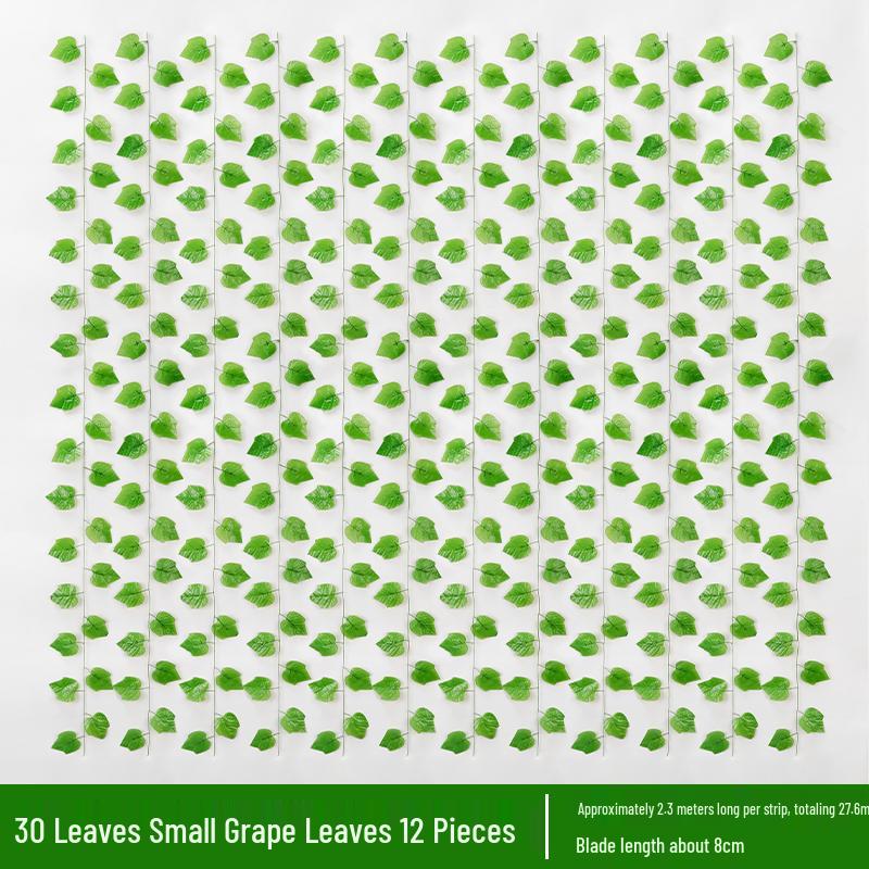 Rattan Pothos Artificial Green Vine for Air Conditioner or Water Pipe Cover