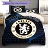 Custom Name CFC Pattern Bedding Quilt Set  Home Decoration  Gift (1 * Duvet Cover + 2 * Pillowcase  Without Core)