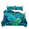 Tropical Plant Kit 3D Digital Printing Quilt Cover Flower Green Leaf Bedding Three-Piece Set