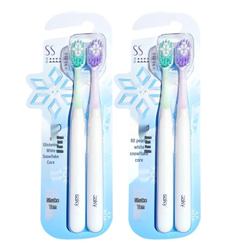 

Shuke Snow Velvet Whitening Toothbrush (4-Pack)