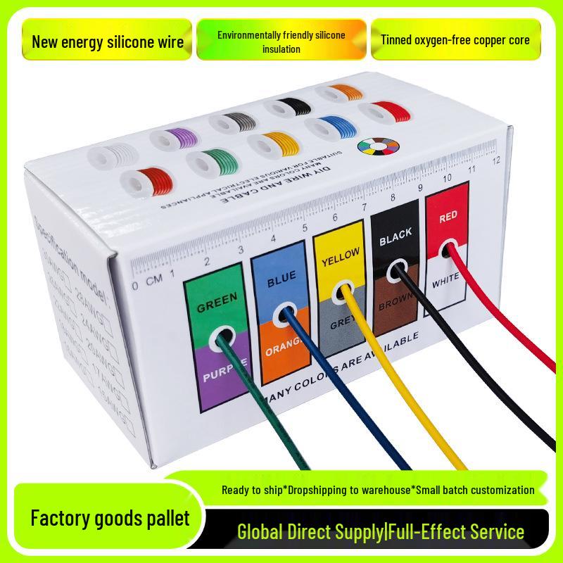 Extra Soft High Temp Silicone Wire 30-16AWG for Robotics, Drones & Electric Vehicles