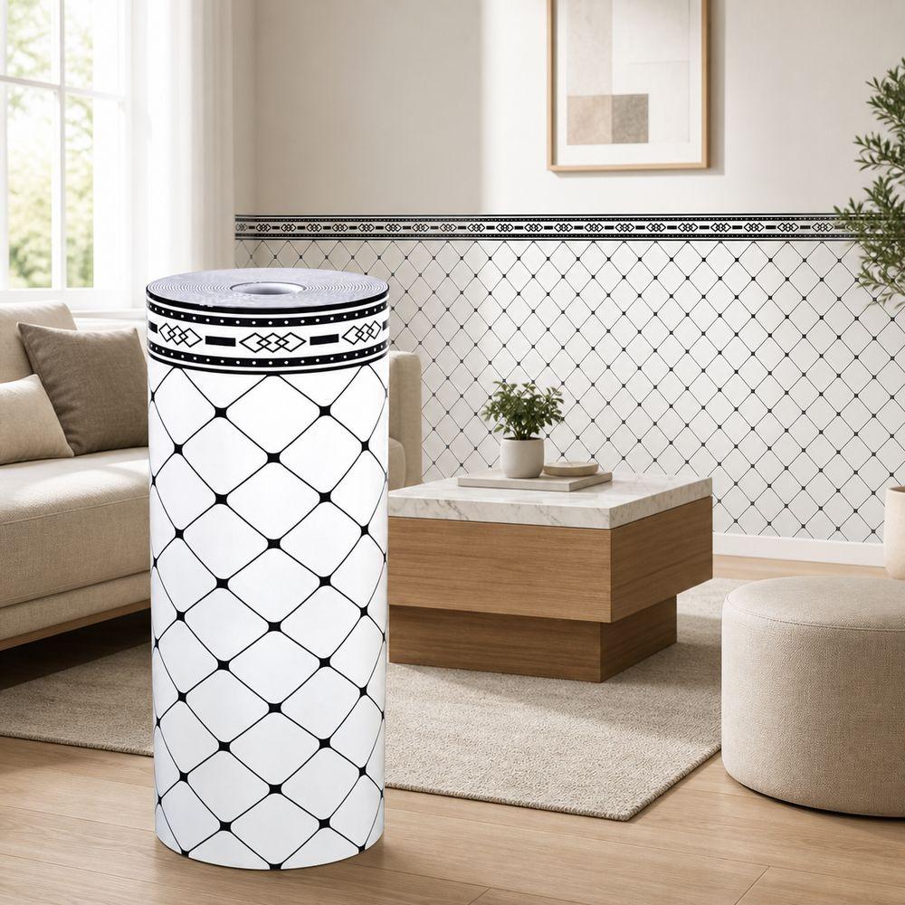 Self Adhesive Imitation Ceramic Tile Stickers Waterproof Wall Panel Sticker Home Wall Renovation