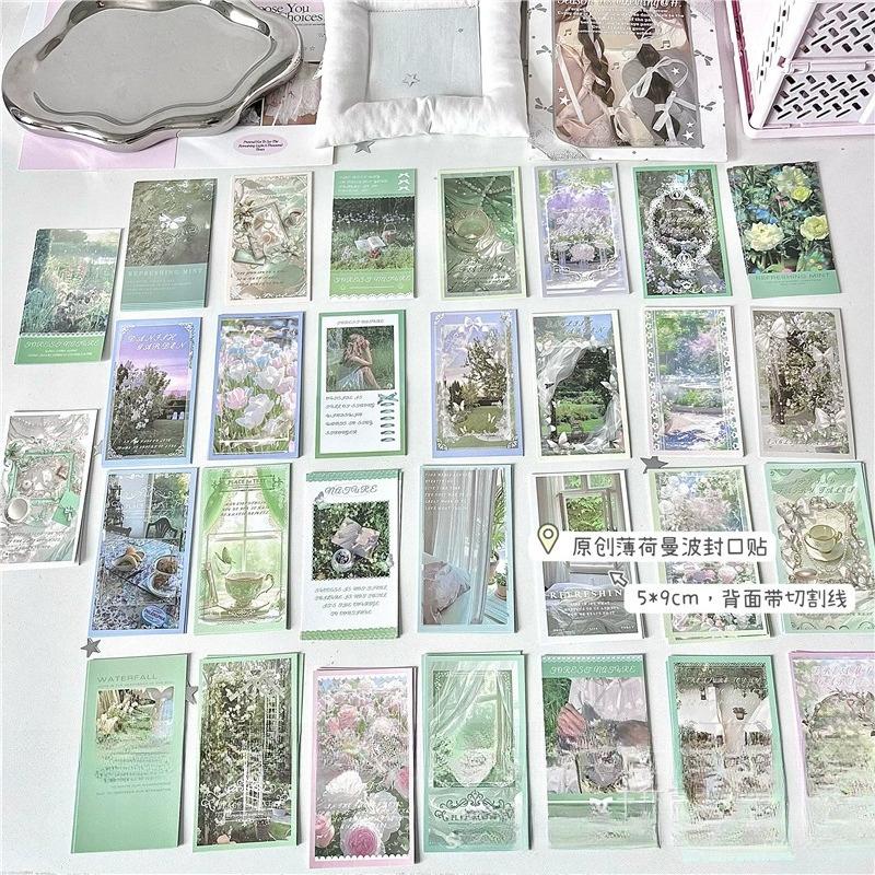 30pcs Mixed Star Sealing Sticker Card Packaging Decorative Lables for Small Business Jewelry Wrap Gifts Packaging Stickers
