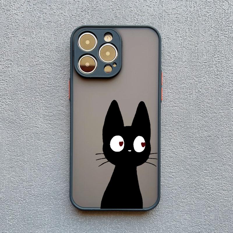 Black And White Cat Luxury Phone Case For Iphone 15 14 Pro Max Plus 13 12 Mini Pro Max 11 X XR XS 8 7 Plus SE2 Shockproof Covers