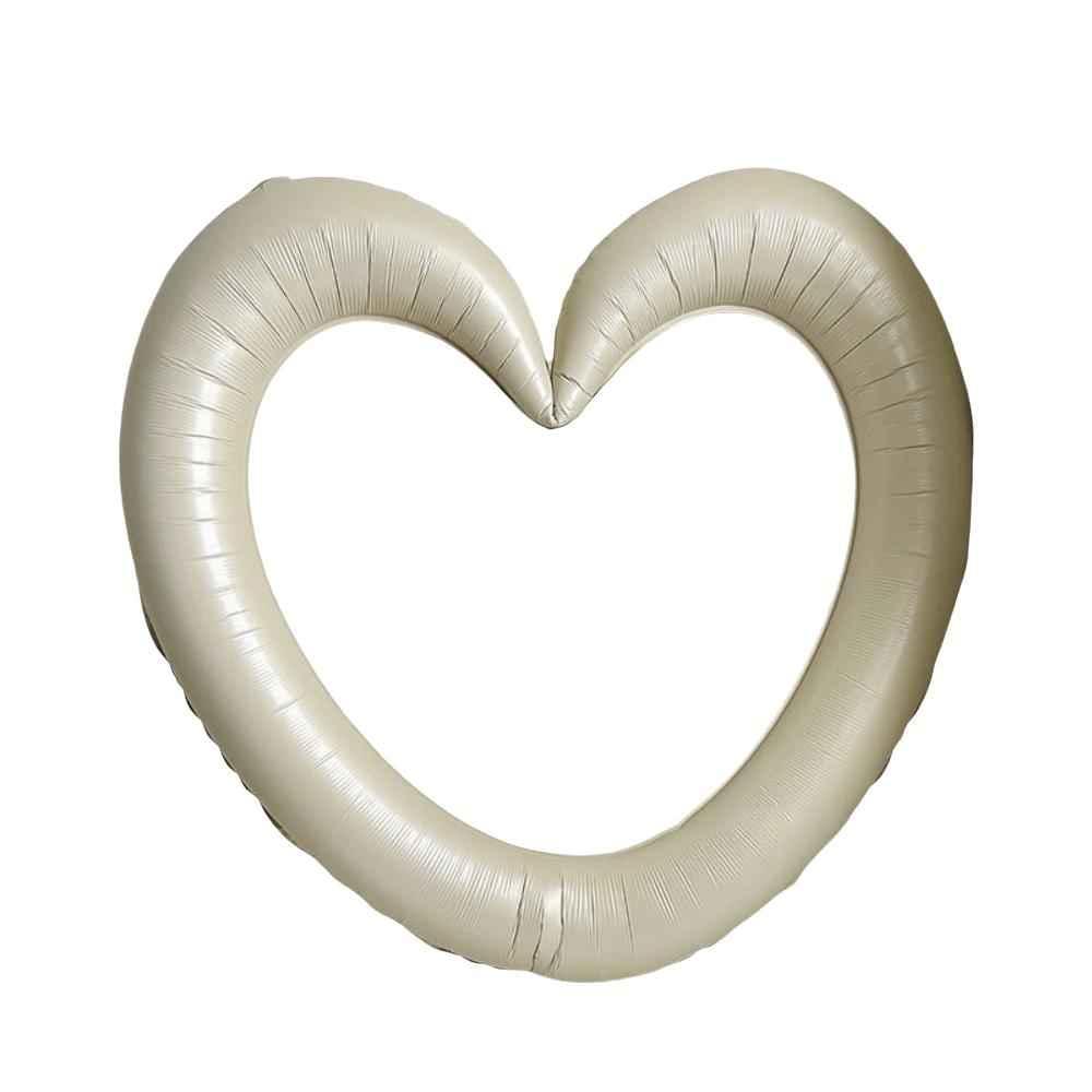 Reusable Photo Frame Balloon Metallic Love Balloon Cute Design Giant Heart Balloon Birthday Party