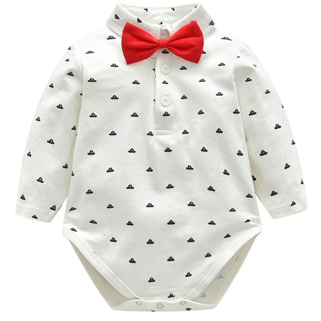 Famuka Formal Suit for Baby Long Baby Formal Boys Boys Baby Baby Shower Anniversary Photo Shoot Gift Sizes Boys, Romper, Sleeve, Romper, Coverall,