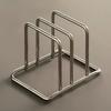Stainless Steel Multi Slot Pot Lid Cutting Board Holder Countertop Storage Rack for Home Kitchen Utensil Organization
