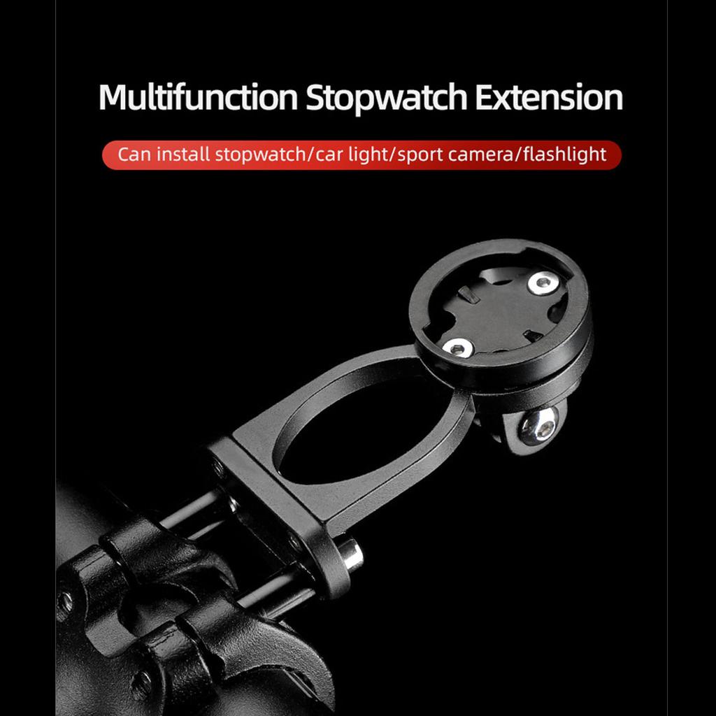 Stopwatch Extension Bracket Aluminum Alloy Cycling Computer Mount Lamp Clamp Base