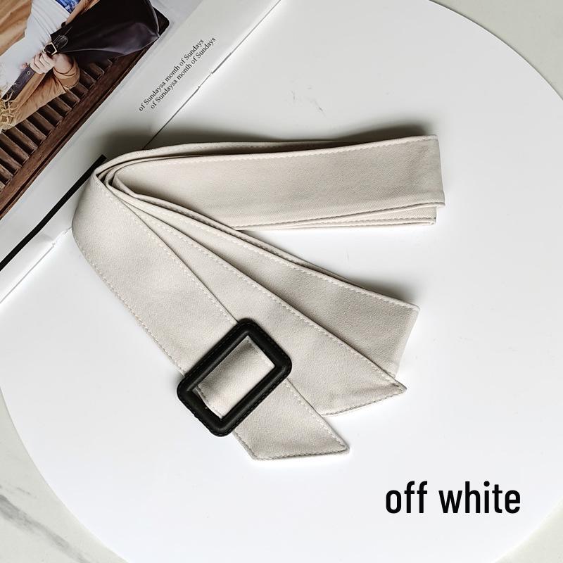 Versatile Khaki Fabric Trench Coat Belt for Women - Waistband & Sleeve Strap Accessory