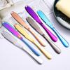 Stainless Steel Cheese Knife Sawtooth Blade Butter Cream Dessert Spreader Tool