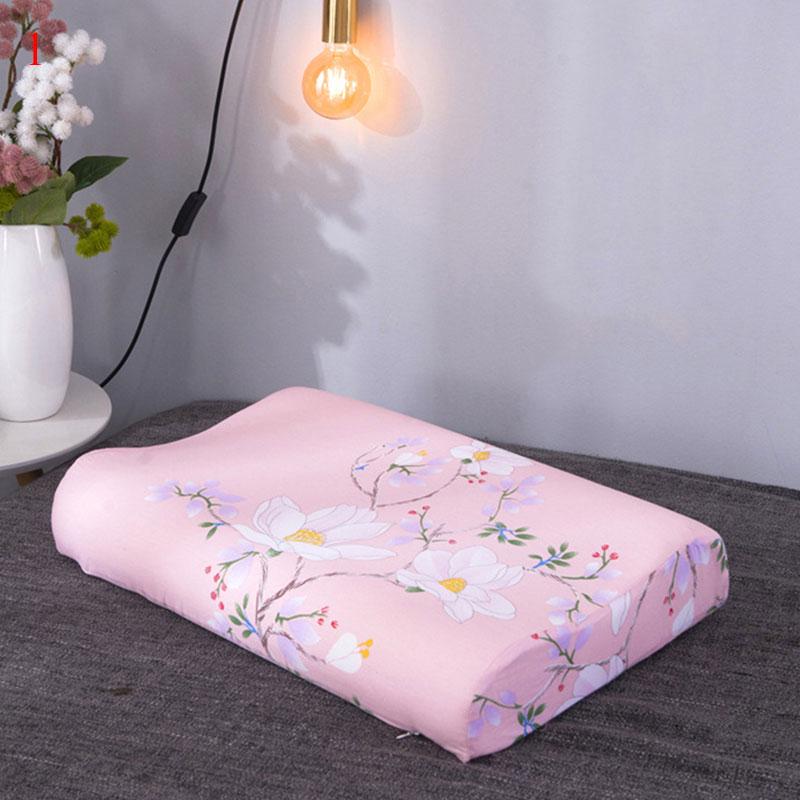 Flower Print  Soft Pillow Cases Slowly Rebound Memory Foam Space Pillow Cases Neck Memory Pillow Case Latex Pillowcase 40*60cm