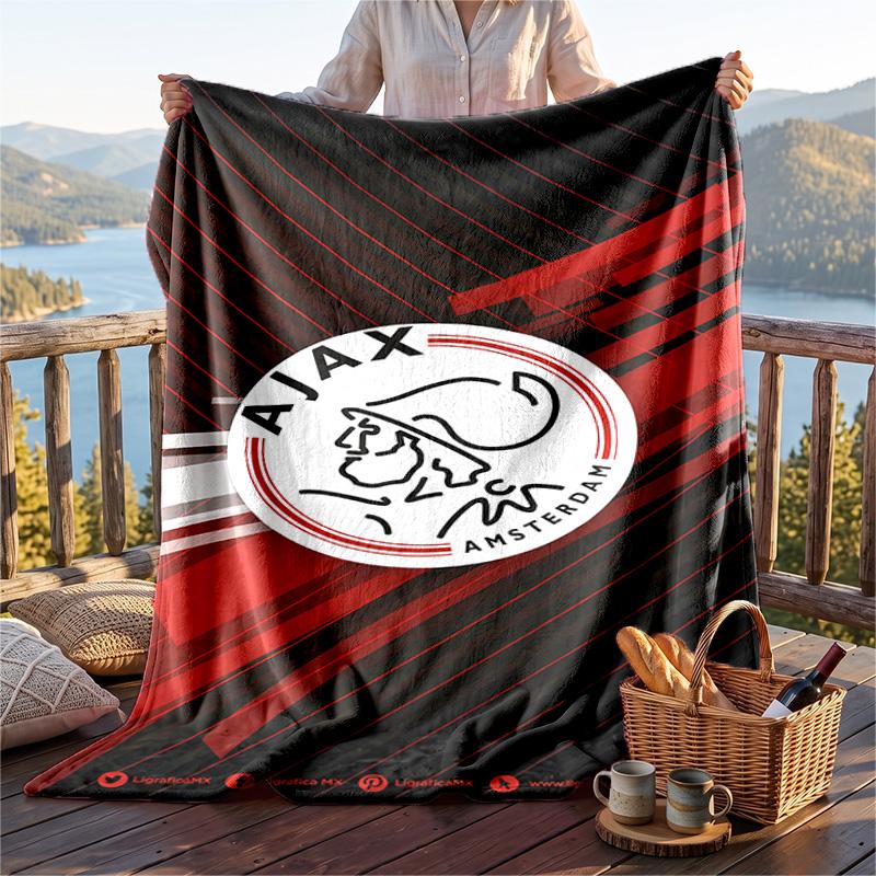 Warm Flannel Blanket Atalanta Pattern, Lightweight Comfortable Throw Blanket for Bed Sofa Use