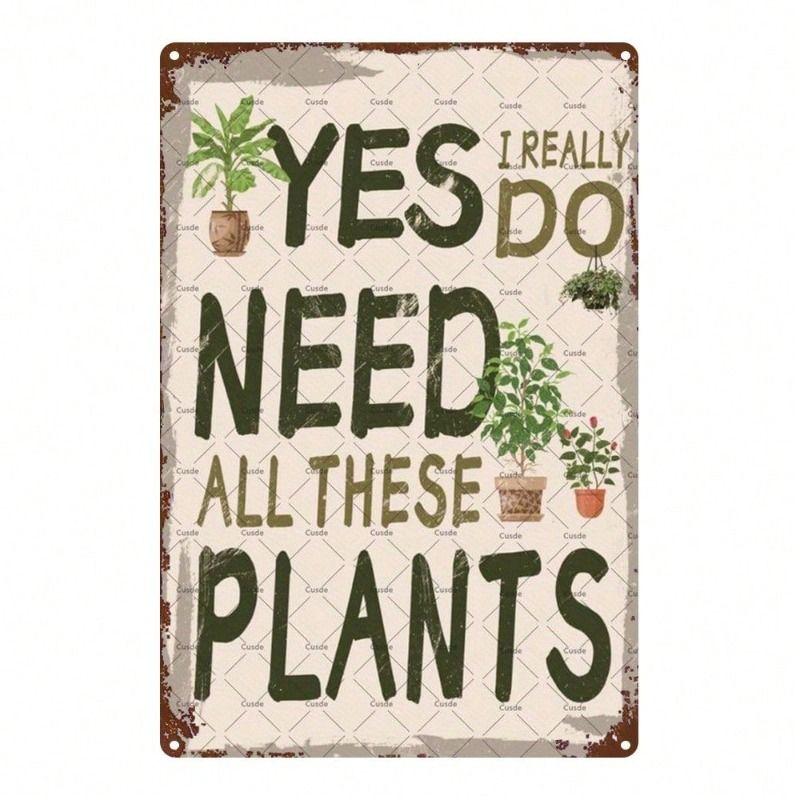 Wall Hanging Metal Sign Decorative Art 20x30cm